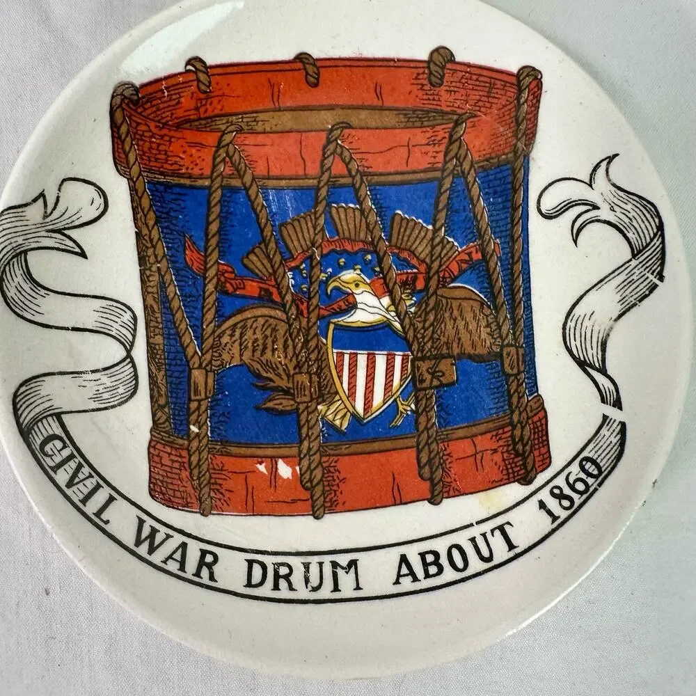 Lipper & Mann VTG Set 5 American Inventions 19th Century Trinket Plates Coasters